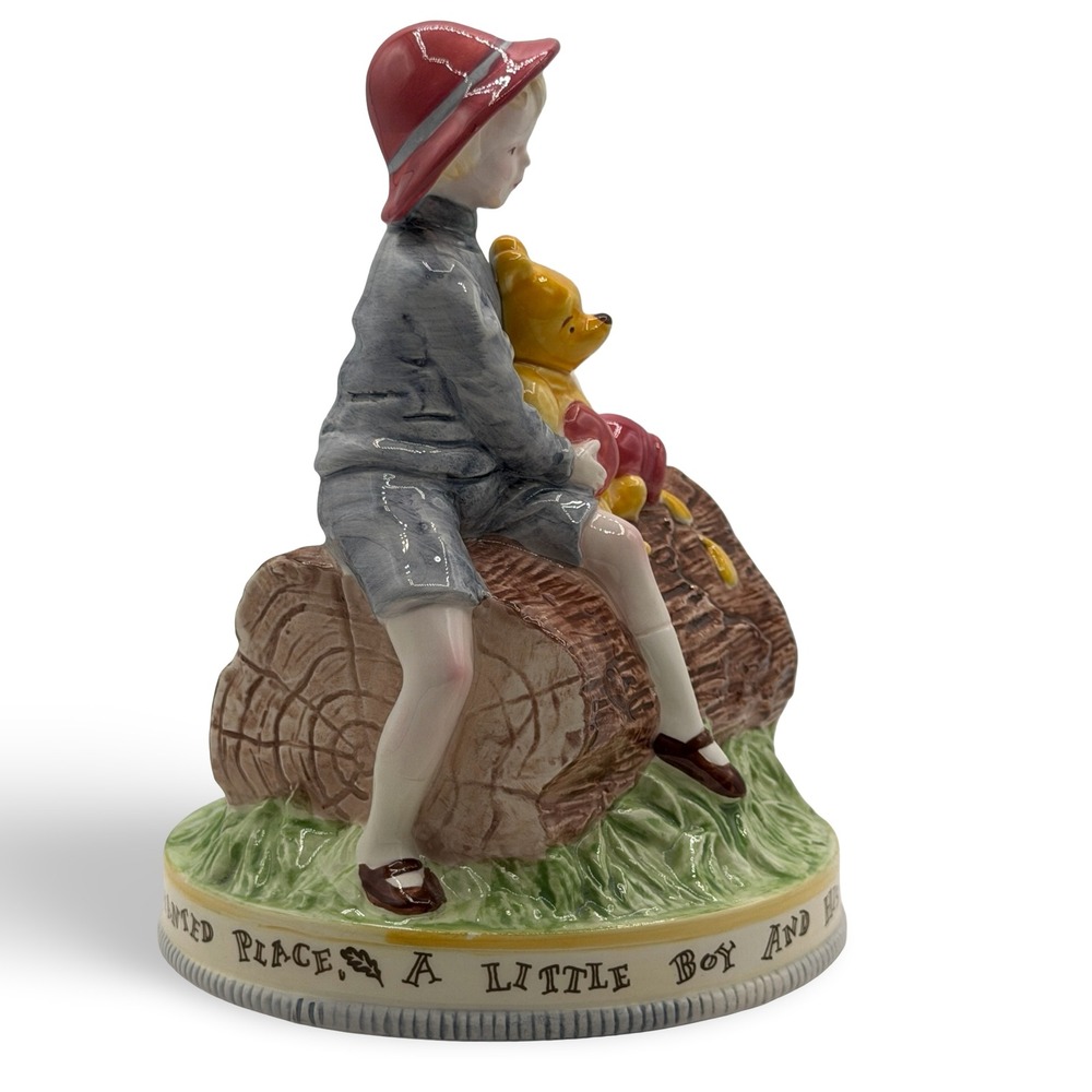 Vintage Disney‎ Charpente Christopher Robin Winnie the Pooh Ceramic Piggy Bank - Picture 5 of 8